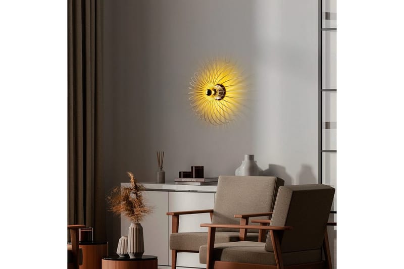 Vegg lampe Sadortel gull - 56 x 16 x 56 cm - Belysning - Innendørsbelysning & Lamper - Vegglampe