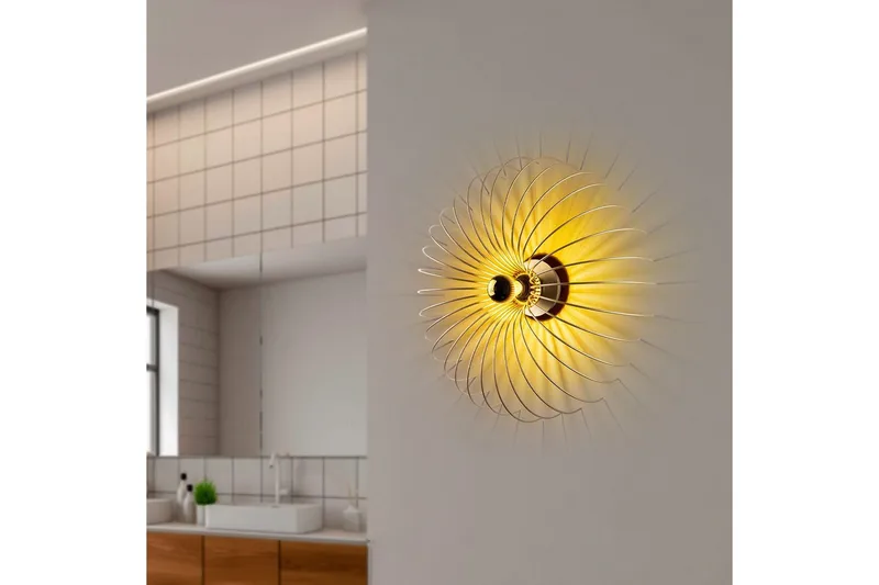 Vegg lampe Sadortel gull - 56 x 16 x 56 cm - Belysning - Innendørsbelysning & Lamper - Vegglampe