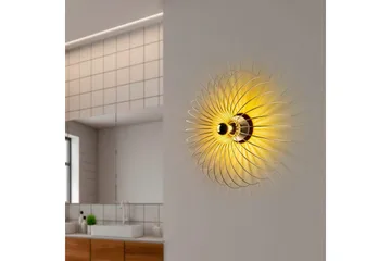 Vegg lampe Sadortel gull - 56 x 16 x 56 cm - Belysning - Innendørsbelysning & Lamper - Vegglampe