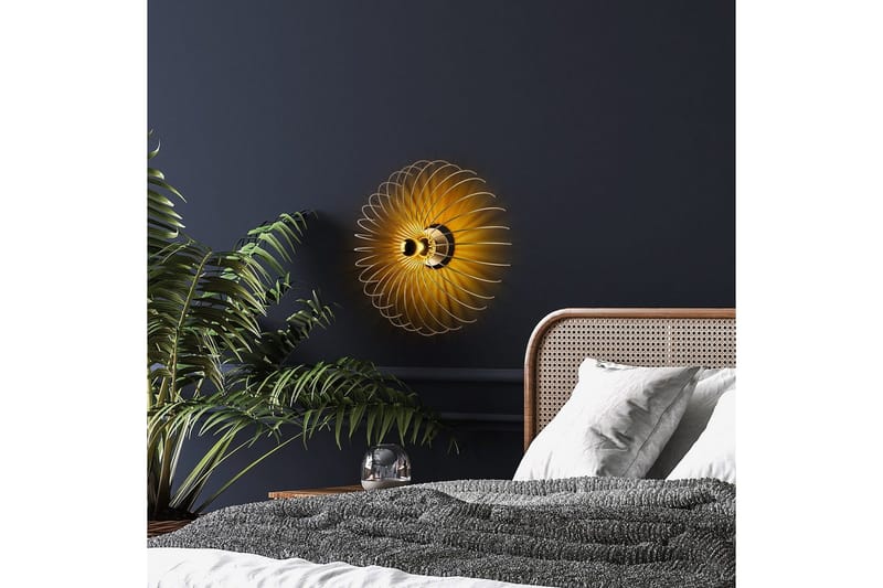 Vegg lampe Sadortel gull - 56 x 16 x 56 cm - Belysning - Innendørsbelysning & Lamper - Vegglampe
