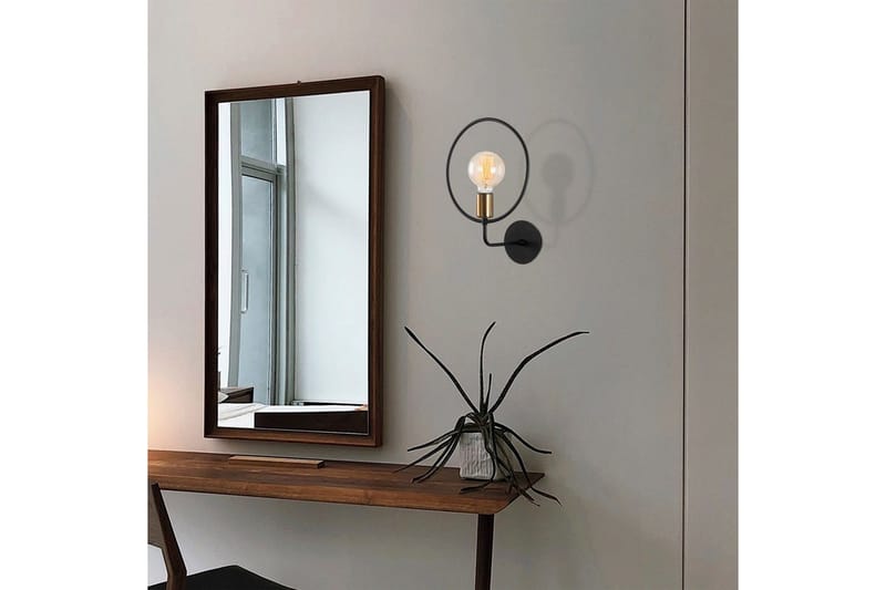Vegg lampe Sirkel Svart - Svart - Belysning - Innendørsbelysning & Lamper - Vegglampe