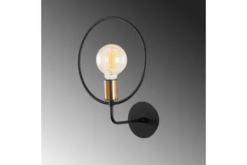 Vegg lampe Sirkel Svart - Svart - Belysning - Innendørsbelysning & Lamper - Vegglampe