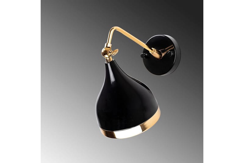 Vegg lampe Soodz Svart / Gull - Svart / Gull - Belysning - Innendørsbelysning & Lamper - Vegglampe
