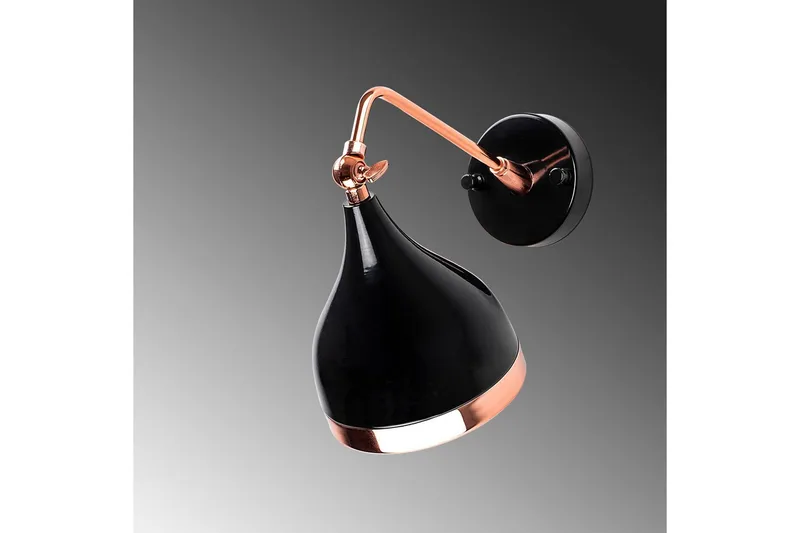 Vegg lampe Soodz Svart / Kobber - Svart / Kobber - Belysning - Innendørsbelysning & Lamper - Vegglampe