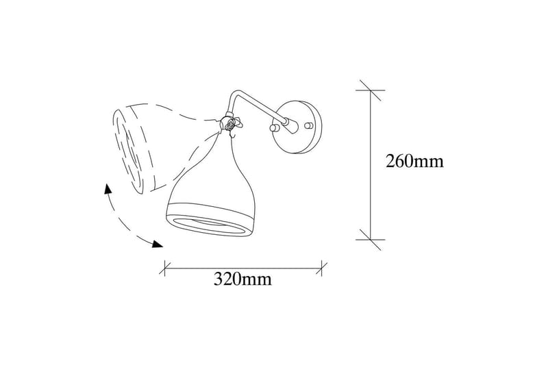 Vegg lampe Soodz Svart / Kobber - Svart / Kobber - Belysning - Innendørsbelysning & Lamper - Vegglampe