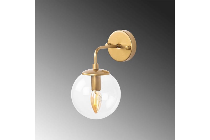 Vegg lampe Soona Gull Gjennomsiktig - Gull Gjennomsiktig - Belysning - Innendørsbelysning & Lamper - Vegglampe