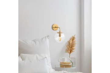 Vegg lampe Soona Gull Gjennomsiktig - Gull Gjennomsiktig - Belysning - Innendørsbelysning & Lamper - Vegglampe