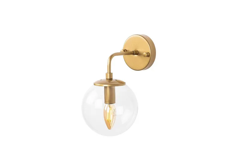 Vegg lampe Soona Gull Gjennomsiktig - Gull Gjennomsiktig - Belysning - Innendørsbelysning & Lamper - Vegglampe