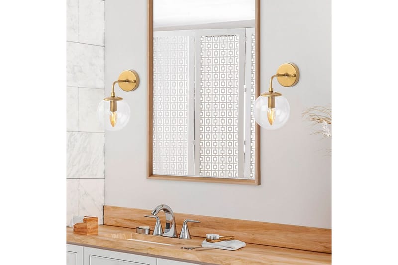 Vegg lampe Soona Gull Gjennomsiktig - Gull Gjennomsiktig - Belysning - Innendørsbelysning & Lamper - Vegglampe