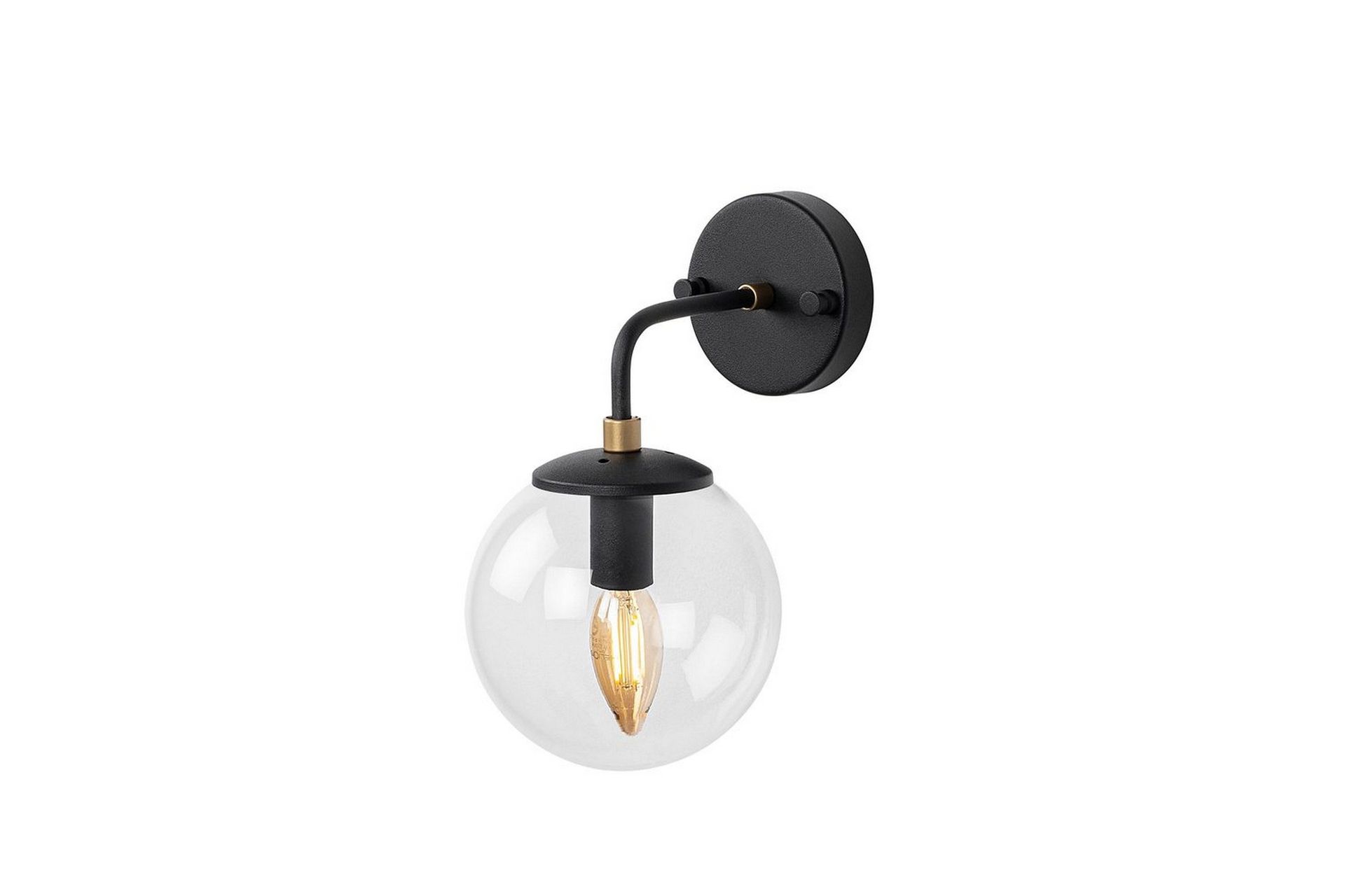 Vegg lampe Soona Svart / Gull - Svart / Gull