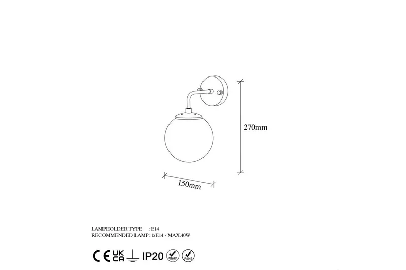 Vegg lampe Soona Svart / Gull - Svart / Gull - Belysning - Innendørsbelysning & Lamper - Vegglampe
