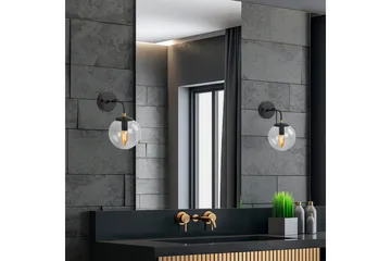 Vegg lampe Soona Svart / Gull - Svart / Gull - Belysning - Innendørsbelysning & Lamper - Vegglampe