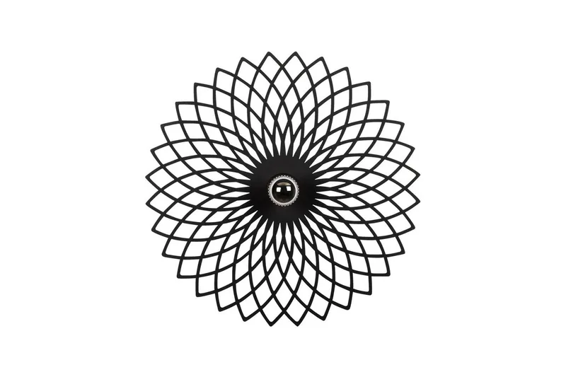 Vegg lampe Sourab Svart, Svart