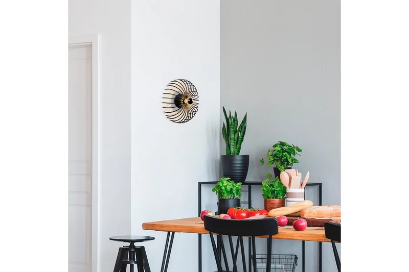 Vegg lampe Subbersta Svart - Diameter: 12 cm - Belysning - Innendørsbelysning & Lamper - Vegglampe