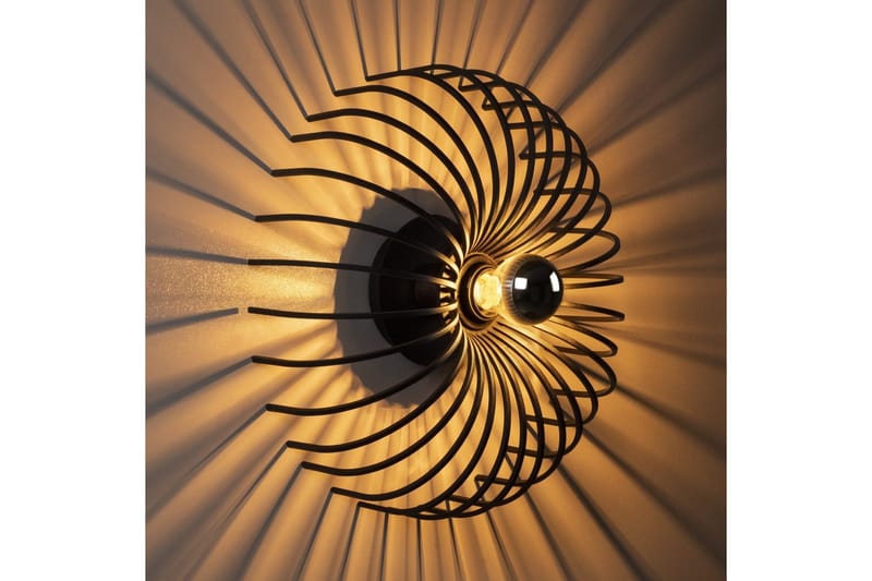 Vegg lampe Subbersta Svart - Diameter: 12 cm - Belysning - Innendørsbelysning & Lamper - Vegglampe