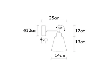 Vegg lampe Sudalwani Hvit - Hvit - Belysning - Innendørsbelysning & Lamper - Vegglampe