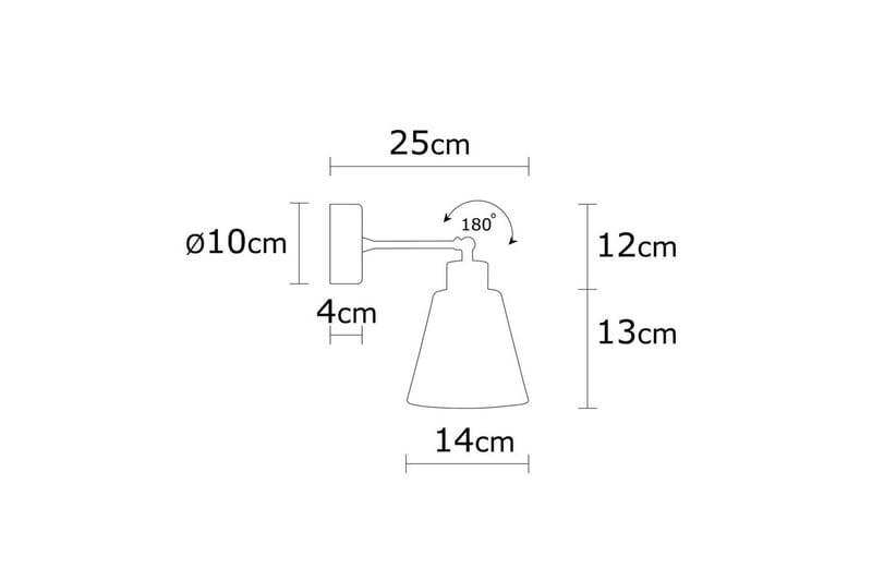 Vegg lampe Sudalwani Svart / Eik - Svart / Eik - Belysning - Innendørsbelysning & Lamper - Vegglampe