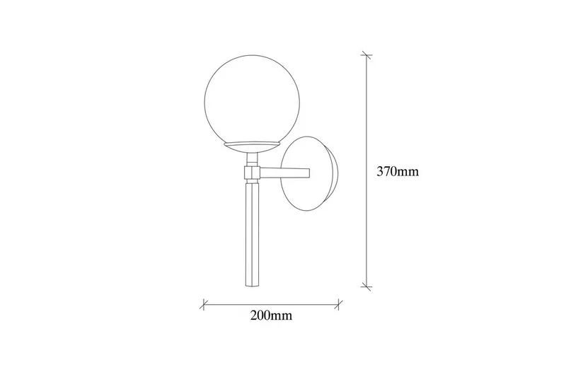 Vegg lampe Sudasalle Svart / Hvit - Svart/Hvit - Belysning - Innendørsbelysning & Lamper - Vegglampe