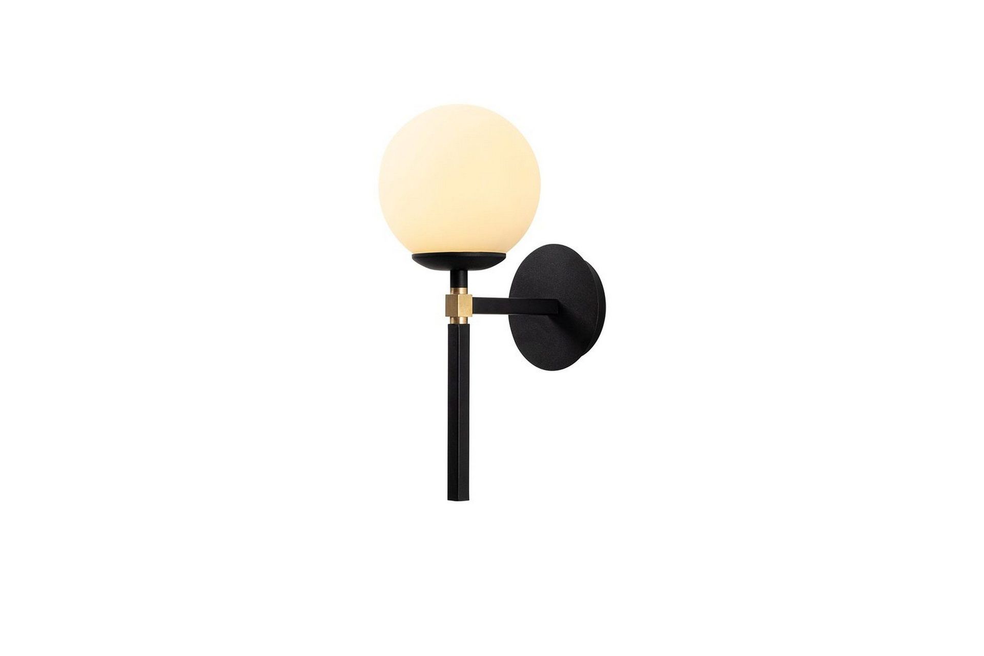 Vegg lampe Sudasalle Svart / Hvit - Svart/Hvit