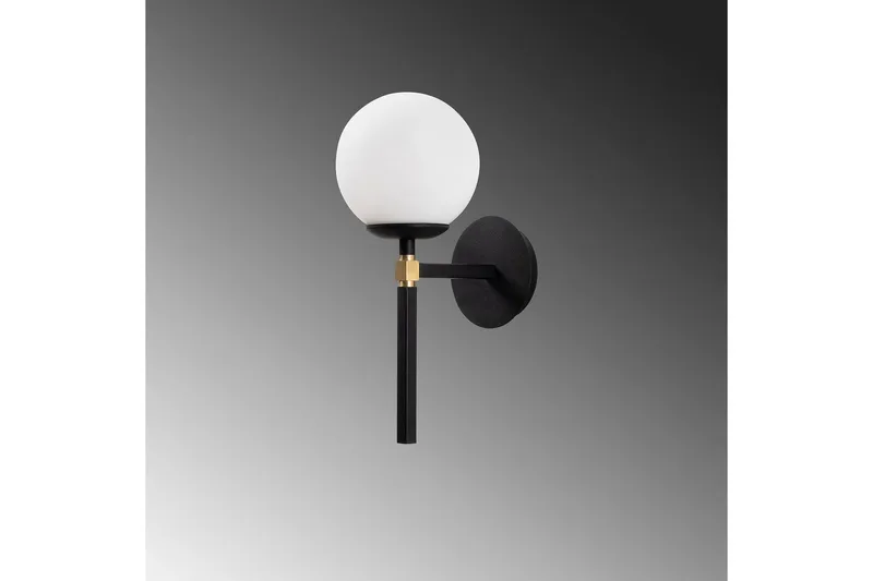 Vegg lampe Sudasalle Svart / Hvit - Svart/Hvit - Belysning - Innendørsbelysning & Lamper - Vegglampe