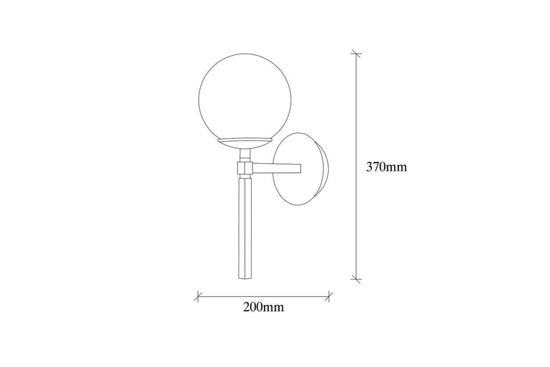 Vegg lampe Sudasalle Svart / Hvit - Svart/Hvit - Belysning - Innendørsbelysning & Lamper - Vegglampe