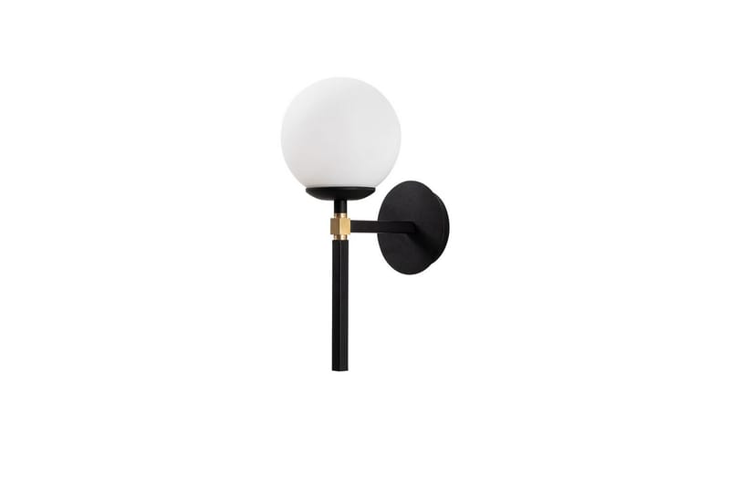 Vegg lampe Sudasalle Svart / Hvit - Svart/Hvit - Belysning - Innendørsbelysning & Lamper - Vegglampe