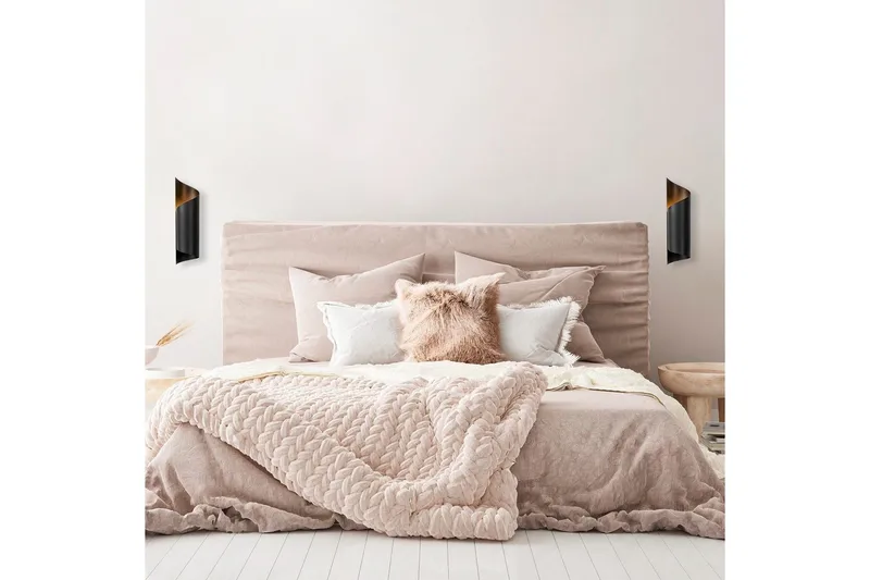 Vegg lampe Sugana Fira Svart - Svart - Belysning - Innendørsbelysning & Lamper - Vegglampe