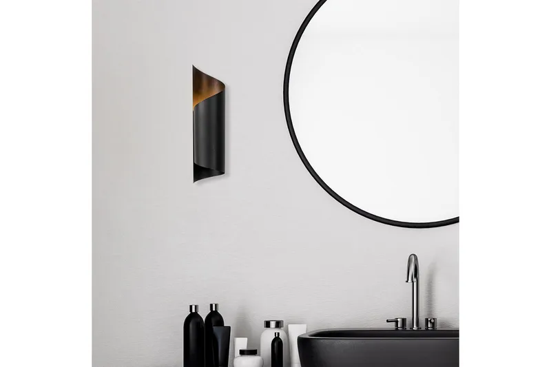 Vegg lampe Sugana Fira Svart - Svart - Belysning - Innendørsbelysning & Lamper - Vegglampe
