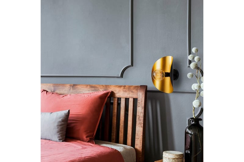 Vegg lampe Sugana Giada Svart / Gull - Gull/Svart - Belysning - Innendørsbelysning & Lamper - Vegglampe