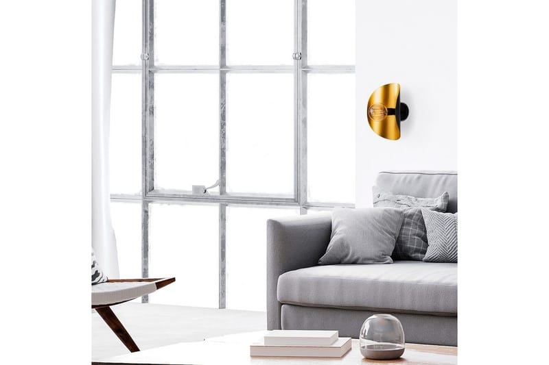 Vegg lampe Sugana Giada Svart / Gull - Gull/Svart - Belysning - Innendørsbelysning & Lamper - Vegglampe