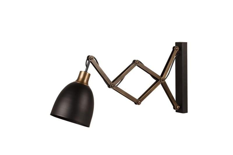 Vegg lampe Sugana Lyra Svart / Vintage, Beige/Svart