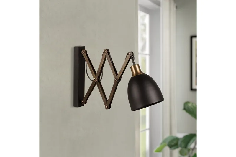 Vegg lampe Sugana Lyra Svart / Vintage - Beige/Svart - Belysning - Innendørsbelysning & Lamper - Vegglampe