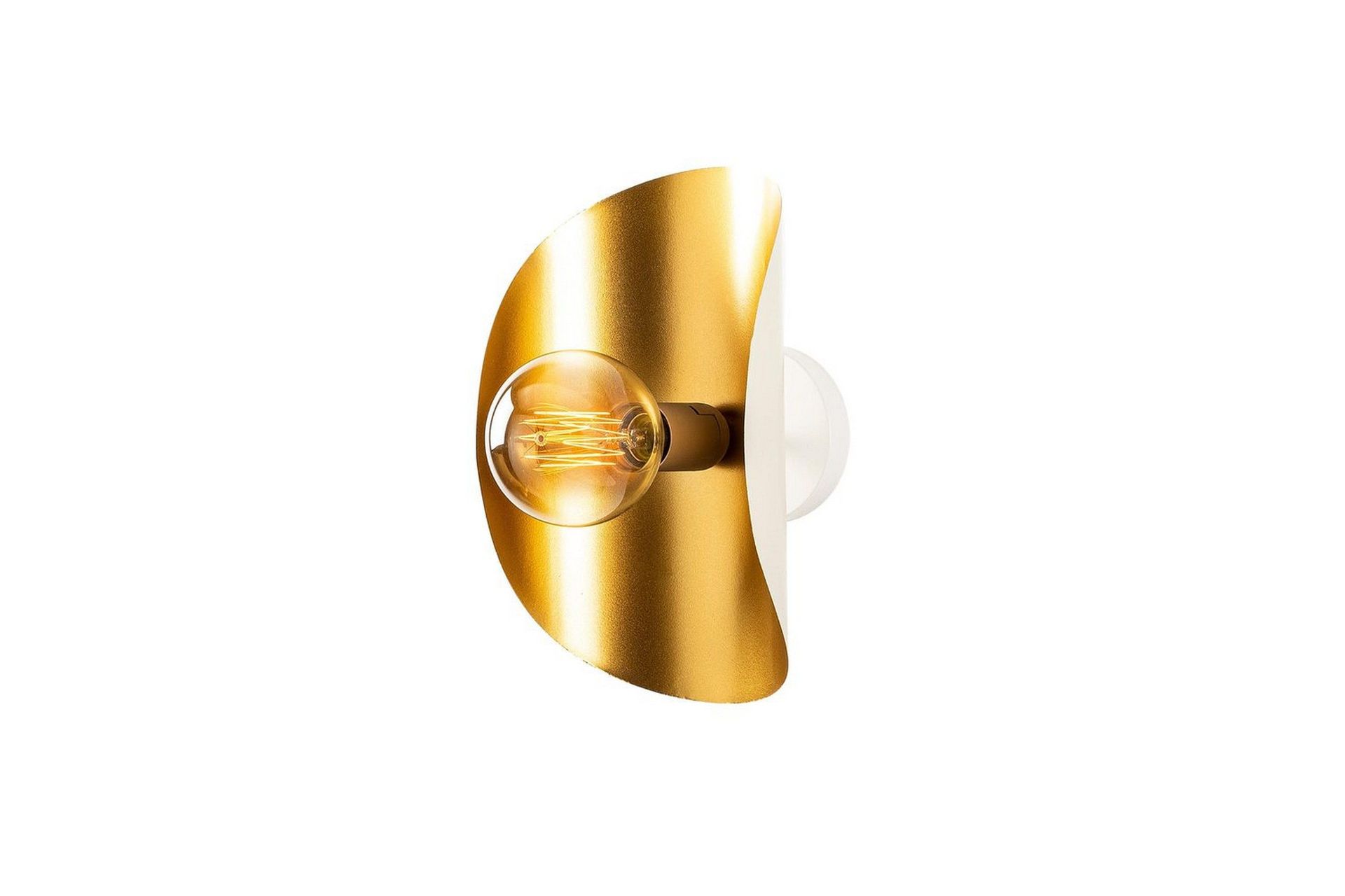 Vegg lampe Sugana Vira Hvit / Gull - Gull/Hvit