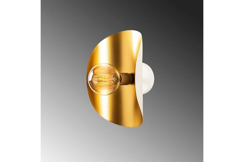 Vegg lampe Sugana Vira Hvit / Gull - Gull/Hvit - Belysning - Innendørsbelysning & Lamper - Vegglampe