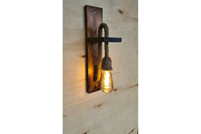 Vegg lampe Teyra Valnøtt - Rødfarget tre - Belysning - Innendørsbelysning & Lamper - Vegglampe