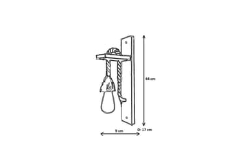 Vegg lampe Teyra Valnøtt - Rødfarget tre - Belysning - Innendørsbelysning & Lamper - Vegglampe