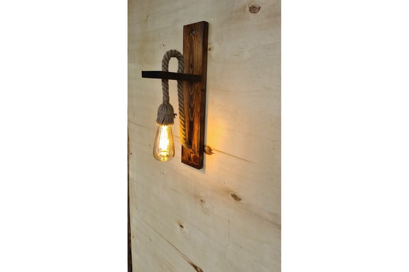 Vegg lampe Teyra Valnøtt - Rødfarget tre - Belysning - Innendørsbelysning & Lamper - Vegglampe