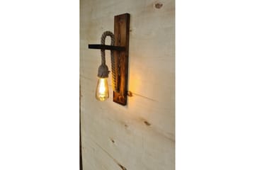 Vegg lampe Teyra Valnøtt - Rødfarget tre - Belysning - Innendørsbelysning & Lamper - Vegglampe
