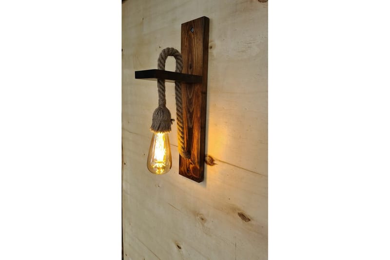 Vegg lampe Teyra Valnøtt - Rødfarget tre - Belysning - Innendørsbelysning & Lamper - Vegglampe