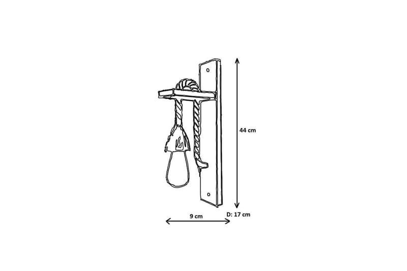 Vegg lampe Teyra Valnøtt - Rødfarget tre - Belysning - Innendørsbelysning & Lamper - Vegglampe
