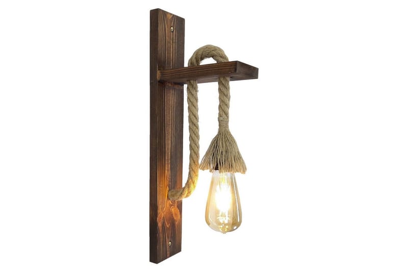 Vegg lampe Teyra Valnøtt - Rødfarget tre - Belysning - Innendørsbelysning & Lamper - Vegglampe