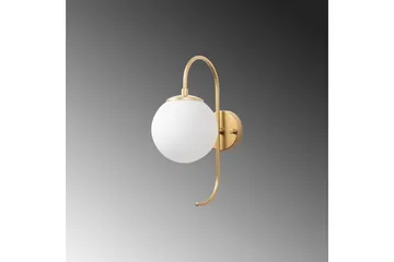 Vegg lampe Thalara Skinnende Gull - Skinnende Gull - Belysning - Innendørsbelysning & Lamper - Vegglampe