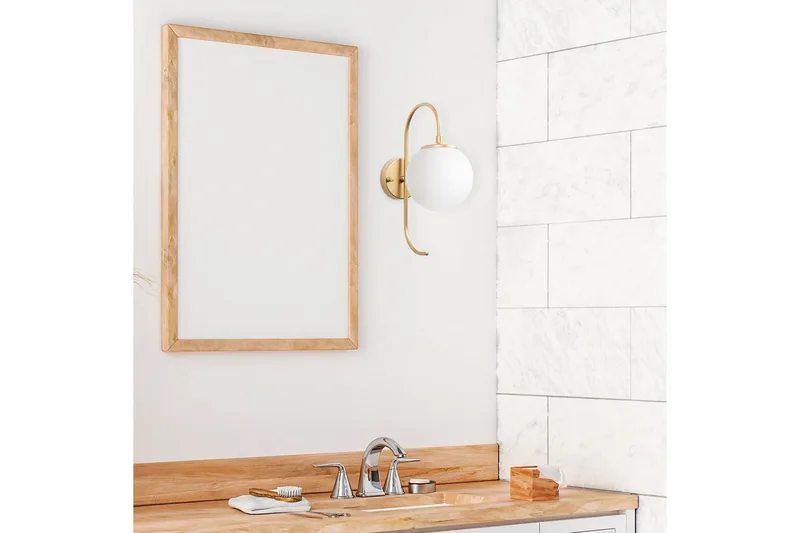 Vegg lampe Thalara Skinnende Gull - Skinnende Gull - Belysning - Innendørsbelysning & Lamper - Vegglampe