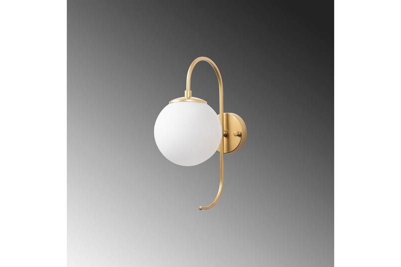 Vegg lampe Thalara Skinnende Gull - Skinnende Gull - Belysning - Innendørsbelysning & Lamper - Vegglampe