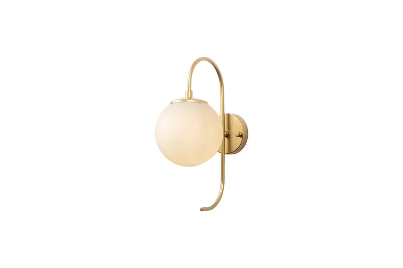 Vegg lampe Thalara Skinnende Gull - Skinnende Gull - Belysning - Innendørsbelysning & Lamper - Vegglampe