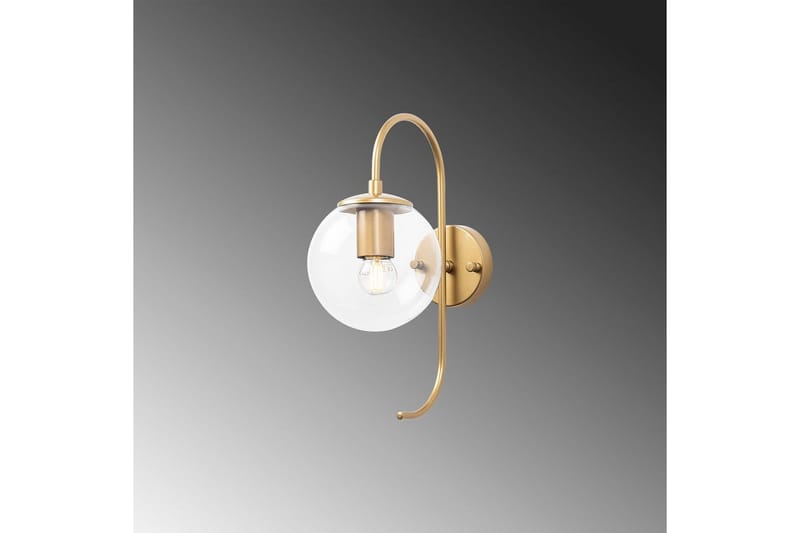 Vegg lampe Thalara Skinnende Gull Transparent - Skinnende Gull Transparent - Belysning - Innendørsbelysning & Lamper - Vegglampe