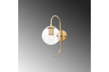 Vegg lampe Thalara Skinnende Gull Transparent - Skinnende Gull Transparent - Belysning - Innendørsbelysning & Lamper - Vegglampe