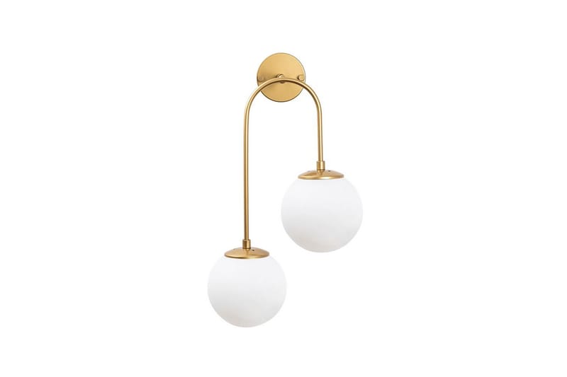 Vegg lampe Thalara To Skinnende Gull - Gull - Belysning - Innendørsbelysning & Lamper - Vegglampe