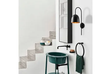 Vegg lampe Thela Svart - Antrasitt - Belysning - Innendørsbelysning & Lamper - Vegglampe