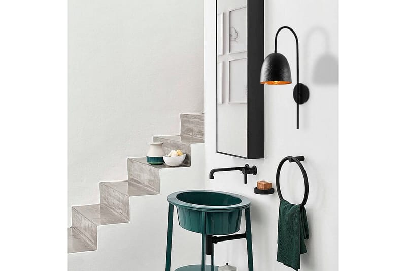Vegg lampe Thela Svart - Antrasitt - Belysning - Innendørsbelysning & Lamper - Vegglampe